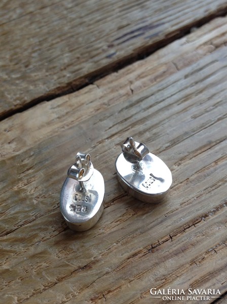 Italian design handcrafted silver earrings
