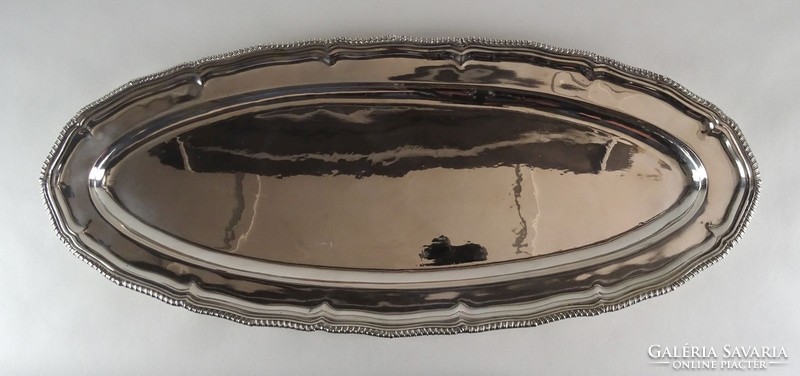 1F256 mermaid relic huge silver tray fish bowl 1845g