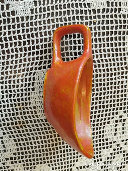 Retro handicraft vase, pot 19 cm x 10 cm