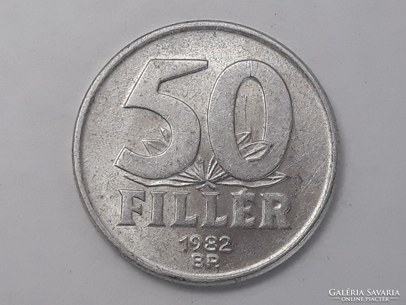 Magyarország 50 Fillér 1982 érme - Magyar alu 50 filléres 1982 pénzérme