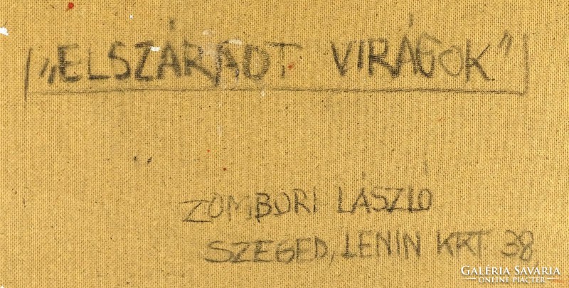 1H755 Zombori László : "Elszáradt virágok" 1982