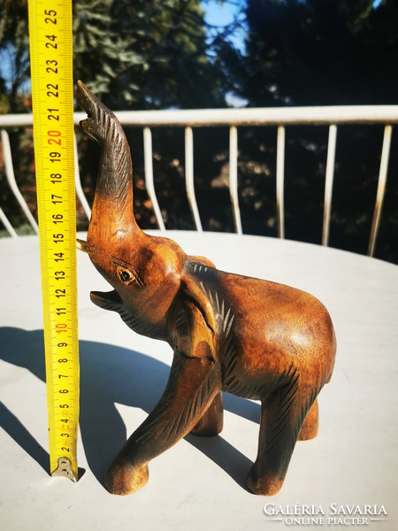 Carved wooden elephant