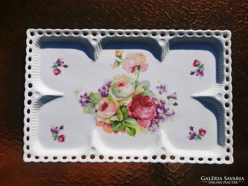 Antique rose tray