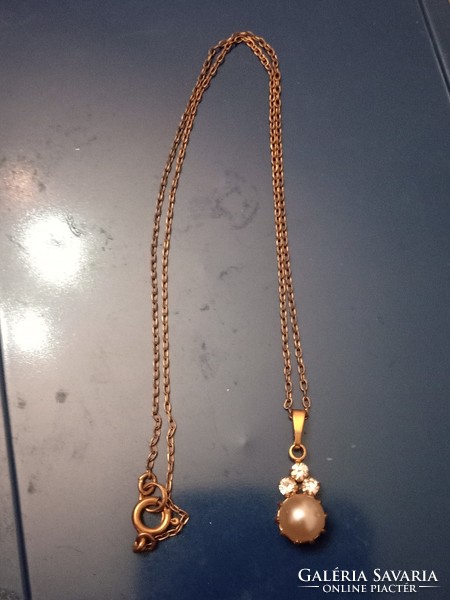Special gold-plated necklace and pendant