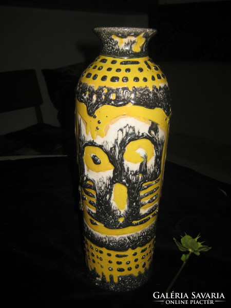 Tófej, retro, modern ceramic, judged, 34 cm, nice condition, with good colors
