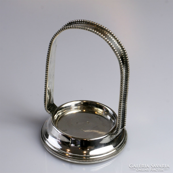 Small object with silver earrings, wedding ring carrier