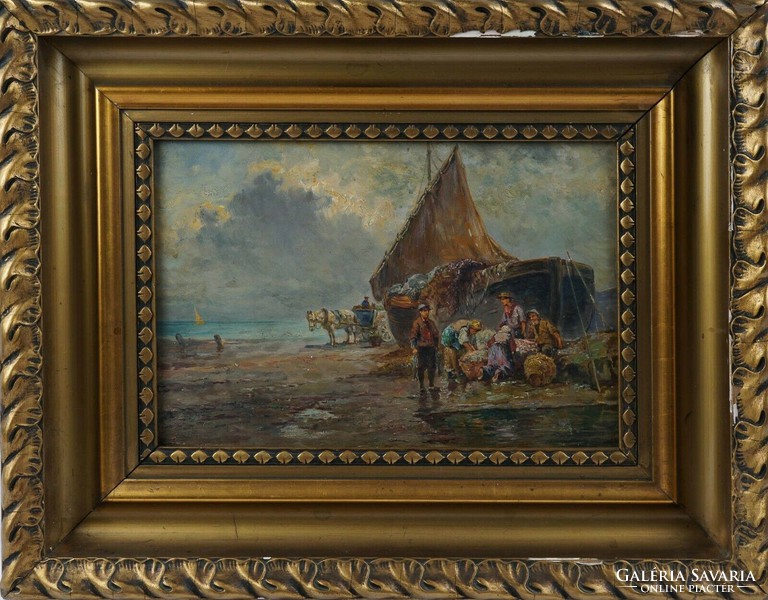 Ismeretlen festő, Halászok, 19.század