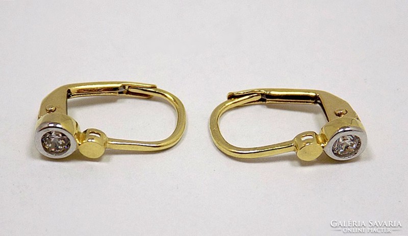 Stone gold earrings (zal-au86989)