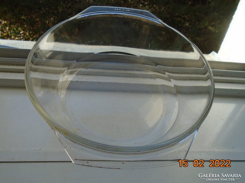 Jena bowl, transparent marked pyrex made in France 254-1-ah