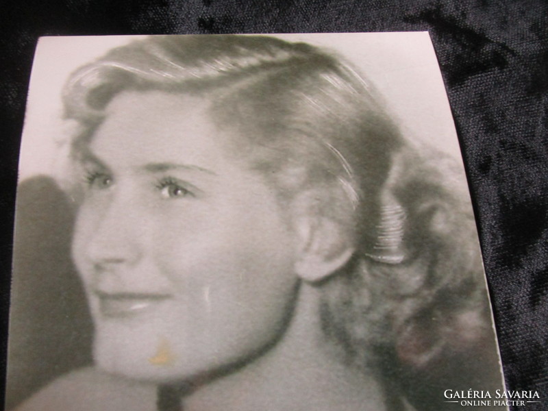 Actress Erzsi Máthé autograph self-signed - dedicated photo collectors 1950