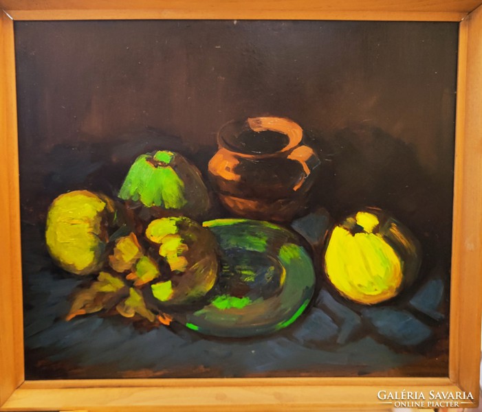 Still life with fruit from Tokácsli 50x58 cm.O.Farost