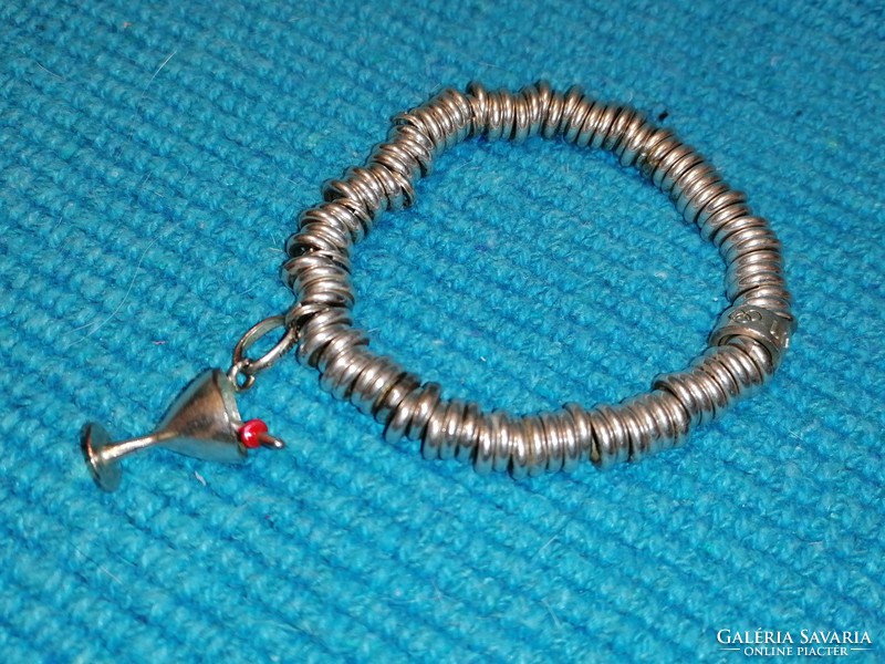 Links of london silver bracelet with cocktail glass