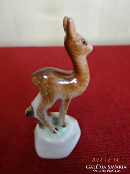 Herend porcelain figurine, hand-painted deer. He has! Jókai.