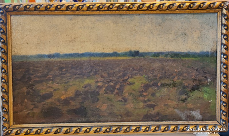 Lakos János Tájkép o. karton 25 x 48 cm.szignált.