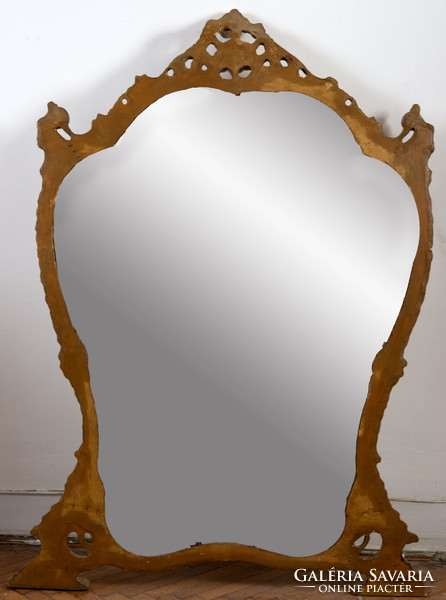 Gilded wooden framed mirror