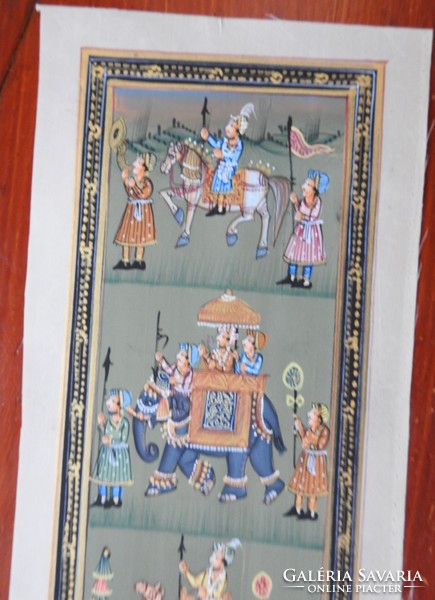 Caravan-Indian silk painting