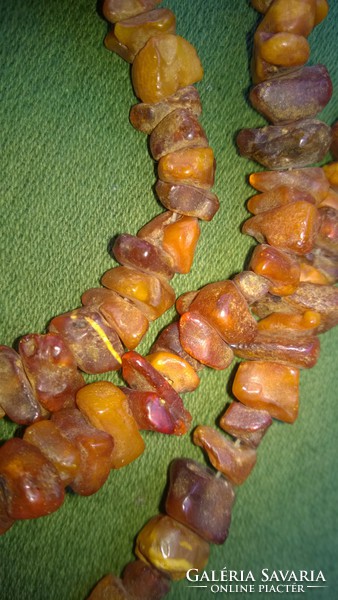 A rare length of 96 cm! Natural amber necklace-necklace 69.6 g
