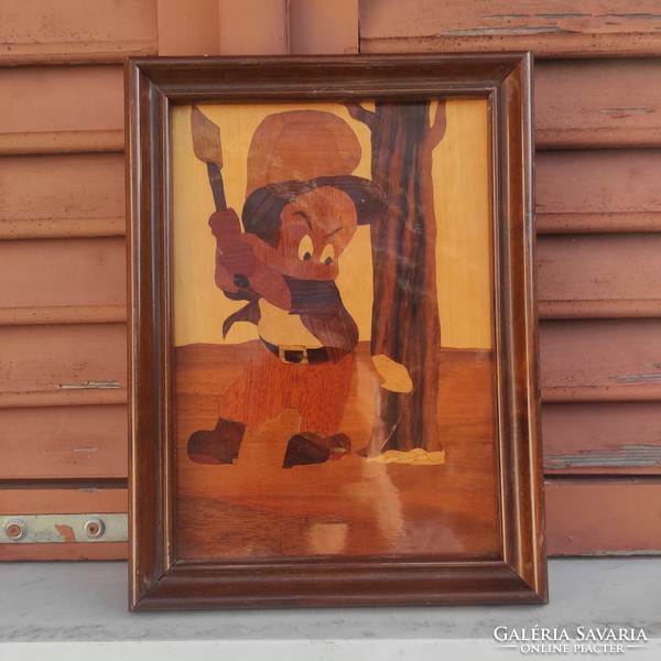 Lovely marquetry picture lovely decoration, children's room, collection