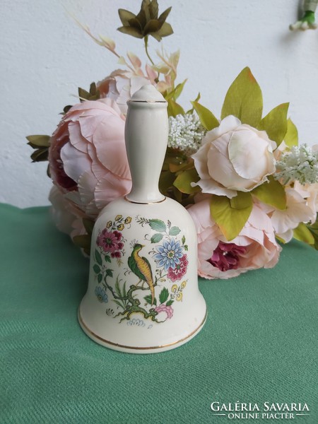 Beautiful badler england english 15 cm tall bird floral bell collector piece