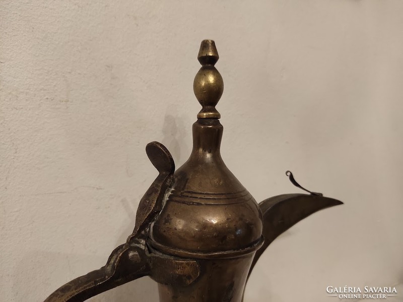 Antique kitchen utensil brass arabic coffee pouring jug 514 4979