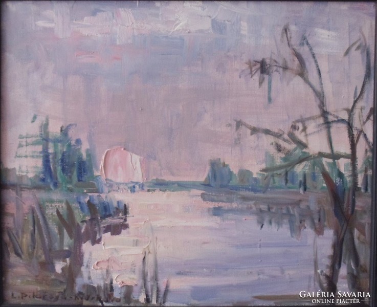 Libuše pilařová-kverková (1928- 2021) landscape with Czech gallery label