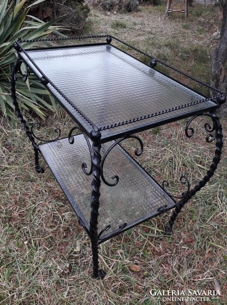 Wrought iron table / trolley