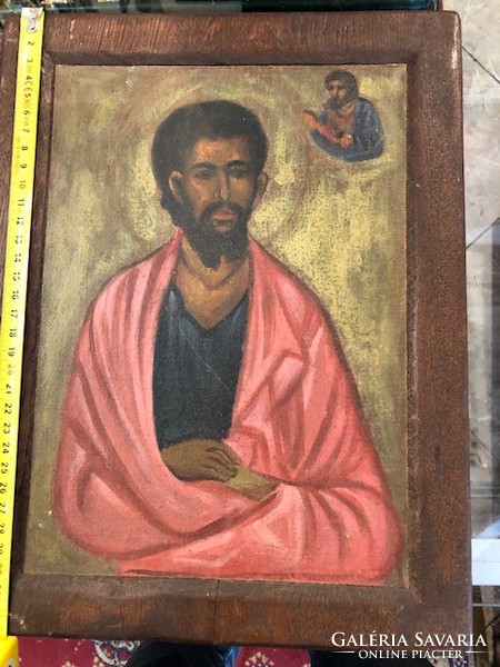 Icon, old, painted on wood, great for home decor, for collectors.