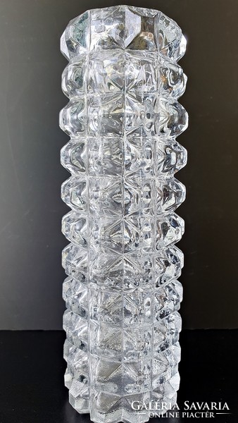 Régi, üveg váza. 17 cm. magas.