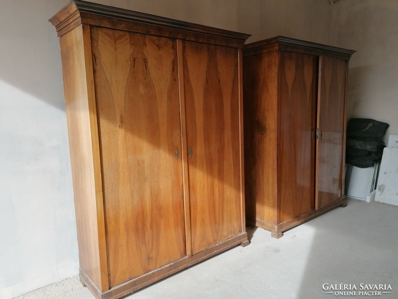 Antique Biedermeier empire cabinets