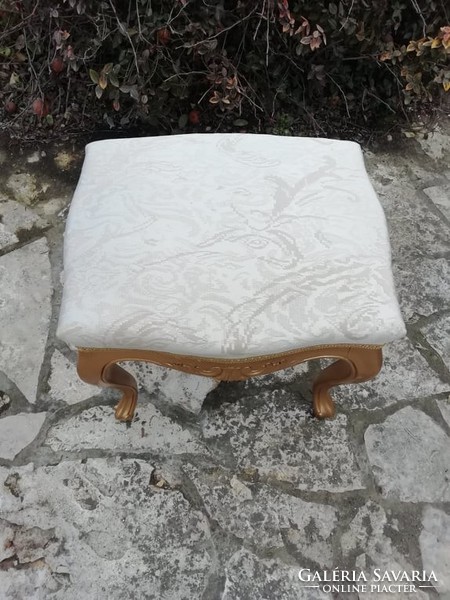 Beautiful baroque seat, small chair, footrest renovated!