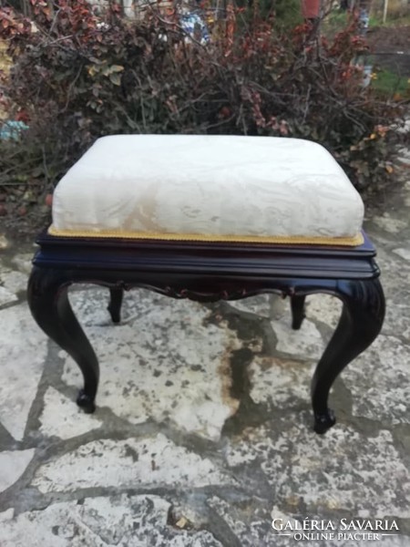 Beautiful baroque seat, small chair, footrest