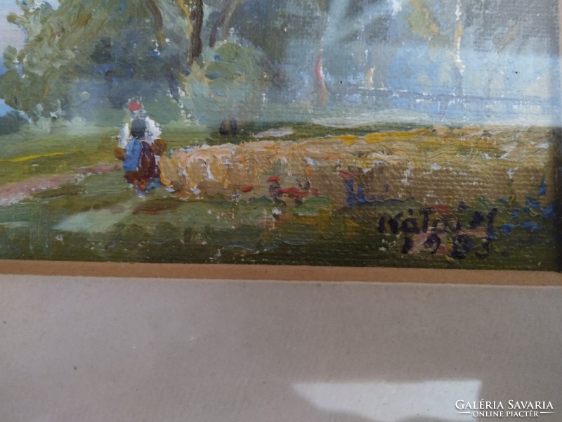 Kátai Mihály képcsarnokos miniatűr festmény