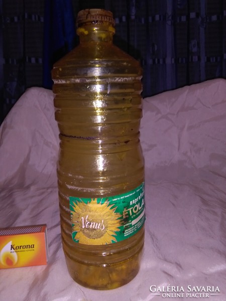 Retro "Vénusz napraforgó olaj" - műanyag flakon, palack