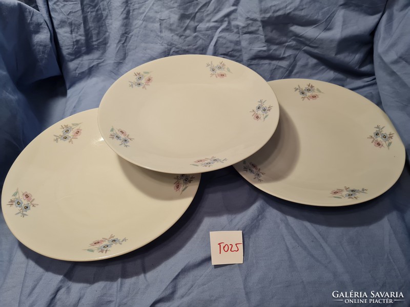 T025 zsolnay floral plate 3 pcs
