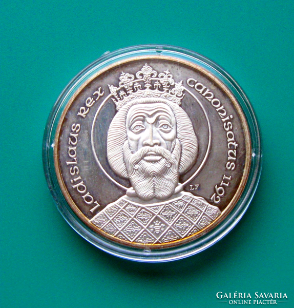 1992 - ezüst 500 Ft – Ag900 - Szent László király emlékére – PP - Patinás - kapszulában + ismertető!