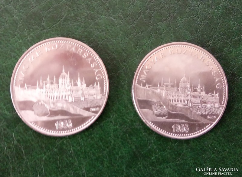 2pcs - 50ft coin 2006 commemorative Hungarian revolution commemorative edition, coin of the year