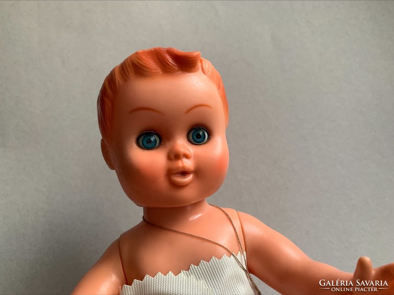 1960s Italian marked pacifier, whistling rubber doll, 32 cm.