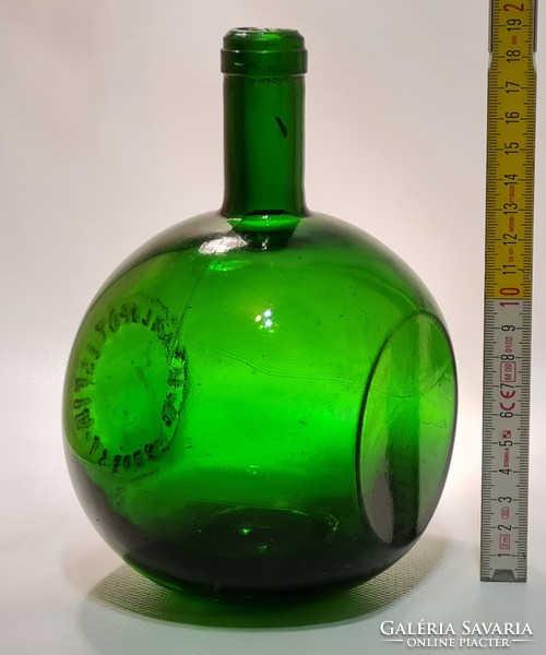 Light green big liqueur bottle 