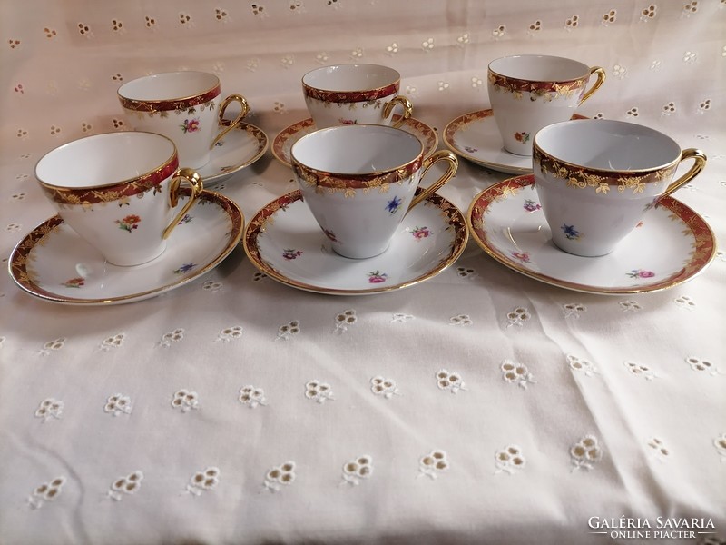 Pm German porcelain coffee set