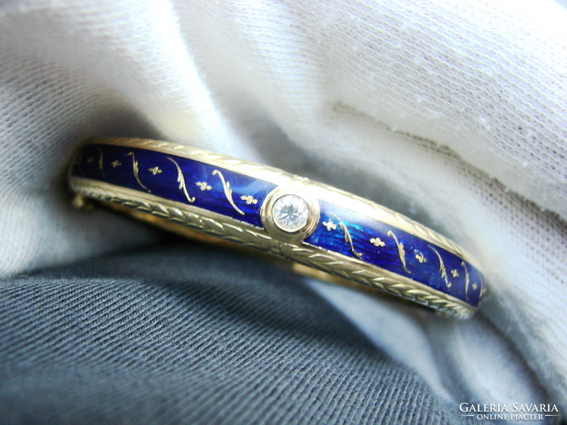 Fabergé bracelet in 18k with gold diamond enamel victor mayer