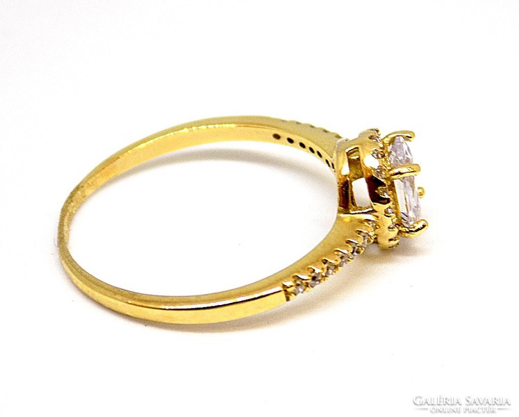 Gold ring with stones (zal-au91489)