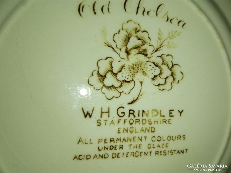 Antik, Old Chelsea angol porcelán kistányér....16cm..1745.