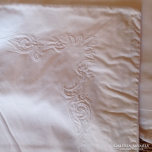 Antique cotton pillowcase, 94 x 74 cm