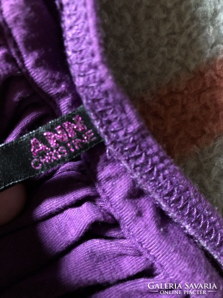 Ann christine purple women's strapless dress top