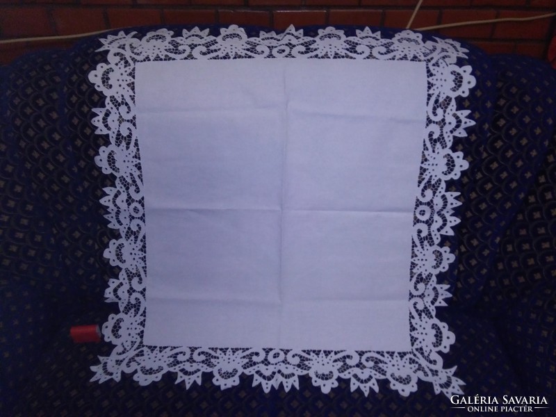 Snow white riselt tablecloth, tablecloth - spotless