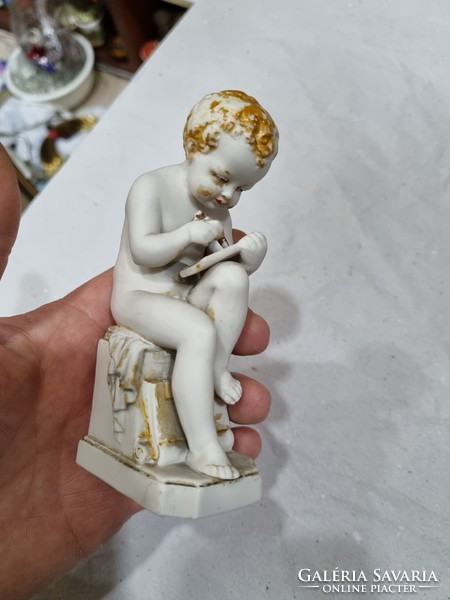 Régi német porcelán figura