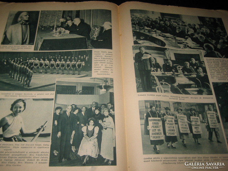 Picture of the Pest newspaper March 22, 1936. 4 Old. With the governor at the beginning