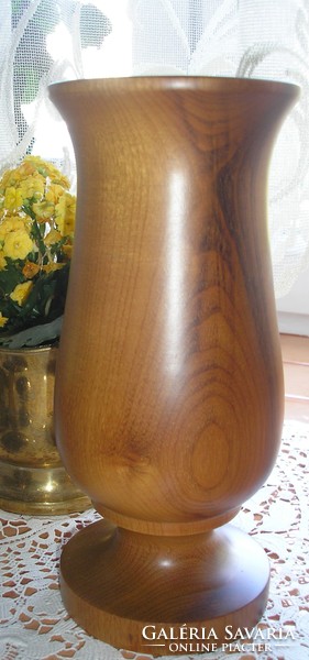 Wooden vase