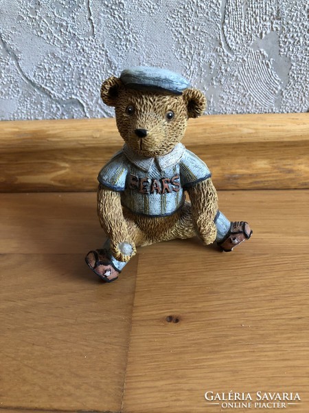 Rare, lang & wise, teddys & toys - baseball bear figure - 2.