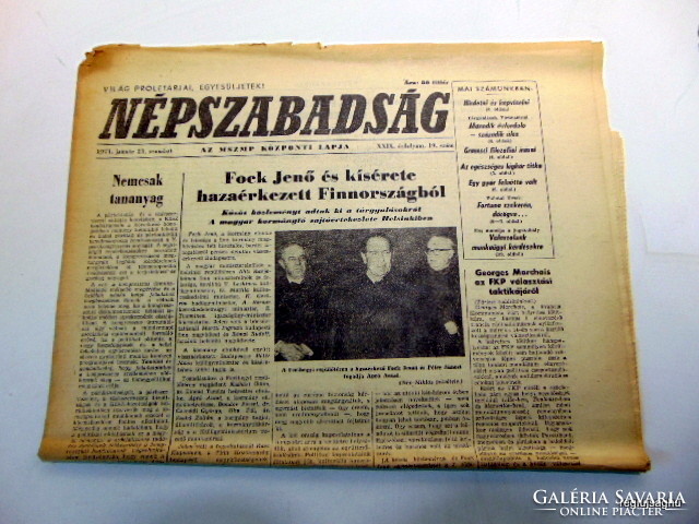 1971 január 23  /  Népszabadság  /  Szülinapra eredeti újság :-) Ssz.:  20534